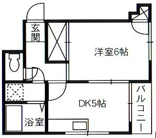 広島県広島市東区光町２丁目(賃貸マンション1DK・2階・29.00㎡)の写真 その2