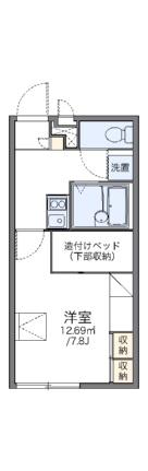 レオパレスサンシャインコーボー 101｜広島県広島市安佐南区川内３丁目(賃貸アパート1K・1階・21.81㎡)の写真 その2