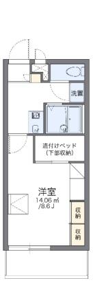 レオパレスＣｈａｍｂｒｅ　Ｓ 303｜広島県広島市中区光南３丁目(賃貸マンション1K・3階・23.18㎡)の写真 その2