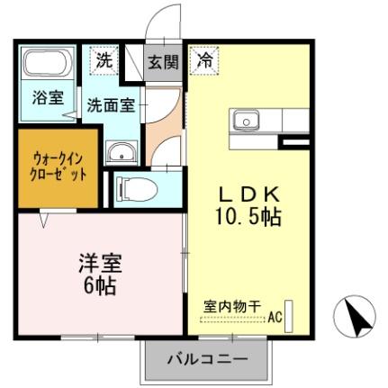 プリマベーラIV 202｜広島県広島市安佐南区川内４丁目(賃貸アパート1LDK・2階・40.84㎡)の写真 その2