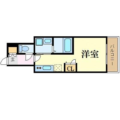 月光東蟹屋 402｜広島県広島市東区東蟹屋町(賃貸マンション1R・4階・24.71㎡)の写真 その2