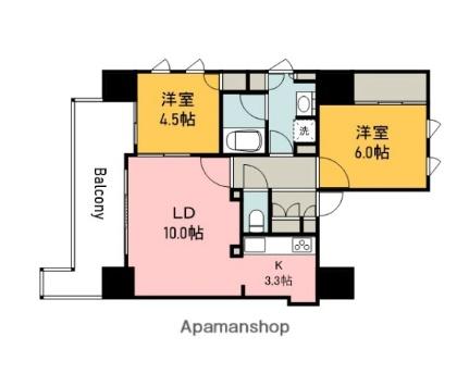 ソシオ　ザ・プライド新白島 313 ｜ 広島県広島市中区西白島町（賃貸マンション2LDK・3階・56.92㎡） その2