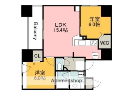 Ｈａｐｐｉｎｅｓｓ白島 701｜広島県広島市中区東白島町(賃貸マンション2LDK・7階・58.70㎡)の写真 その2