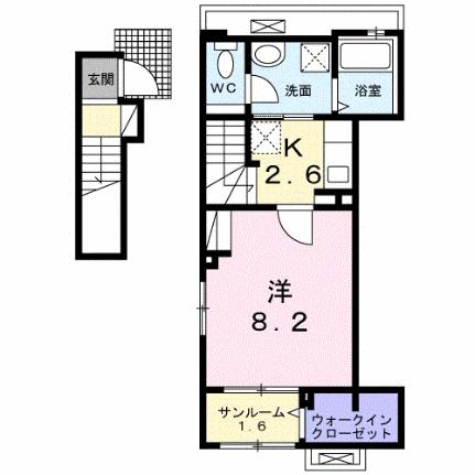 カメリアII 204｜広島県広島市安芸区矢野東６丁目(賃貸アパート1K・2階・36.33㎡)の写真 その2