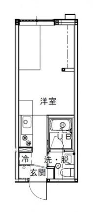 モーリスI 103号室｜広島県広島市西区竜王町(賃貸アパート1R・1階・21.00㎡)の写真 その2