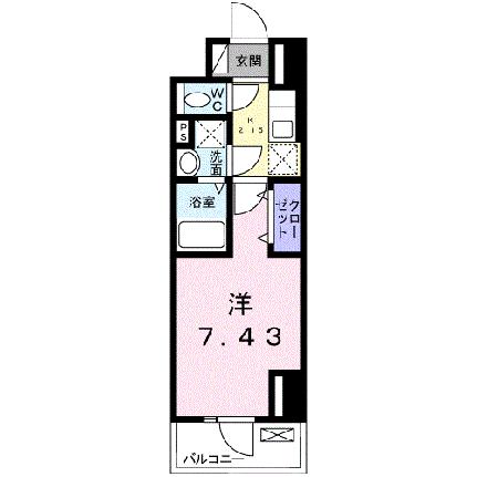 プラーサート　南観音 803｜広島県広島市西区南観音４丁目(賃貸マンション1K・8階・26.08㎡)の写真 その2