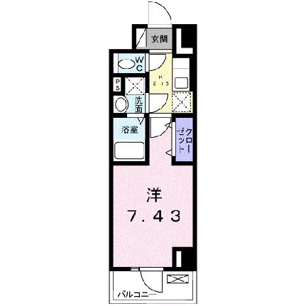 プラーサート　南観音 1103｜広島県広島市西区南観音４丁目(賃貸マンション1K・11階・26.08㎡)の写真 その2