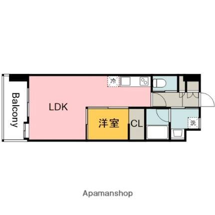 桜橋パーク 502｜広島県広島市東区牛田南１丁目(賃貸マンション1LDK・5階・34.81㎡)の写真 その2