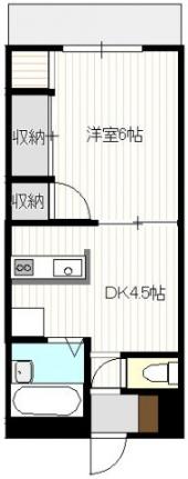 メゾン丸子山　駐車場付 201号室｜広島県広島市中区江波東１丁目(賃貸マンション1DK・2階・31.82㎡)の写真 その2