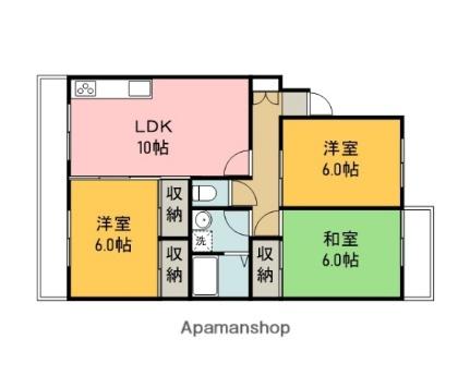 ハイコーポヤスダI 103｜広島県広島市安佐南区高取北１丁目(賃貸マンション3LDK・1階・64.00㎡)の写真 その2