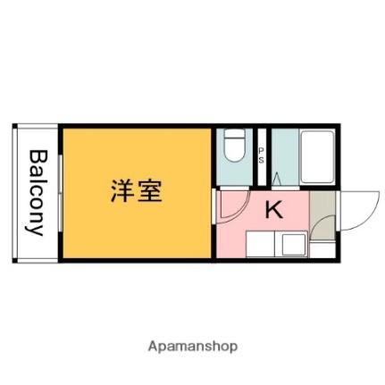 ホワイトパレス長束 209｜広島県広島市安佐南区長束６丁目(賃貸マンション1K・2階・18.00㎡)の写真 その2