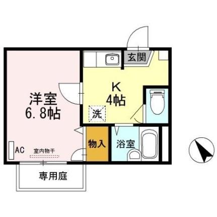 アヴニール　Ａ 105｜広島県広島市安佐南区高取北１丁目(賃貸アパート1K・1階・22.75㎡)の写真 その2