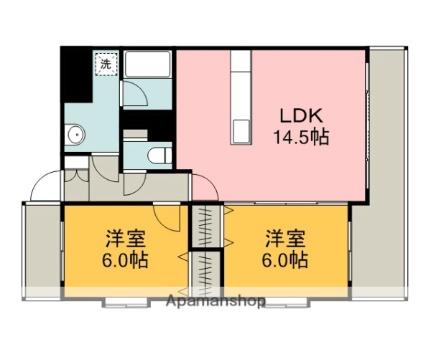 ウェール長楽寺 504｜広島県広島市安佐南区長楽寺１丁目(賃貸マンション2LDK・5階・58.94㎡)の写真 その2