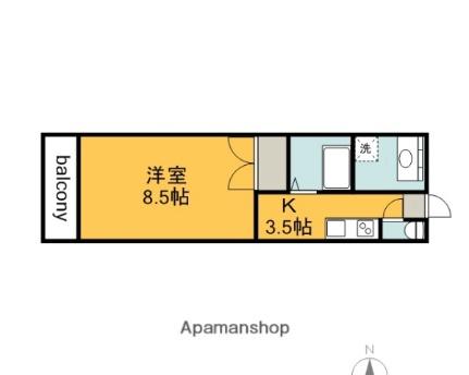 第3間下ビル 105｜広島県広島市佐伯区三宅５丁目(賃貸マンション1K・1階・28.87㎡)の写真 その2