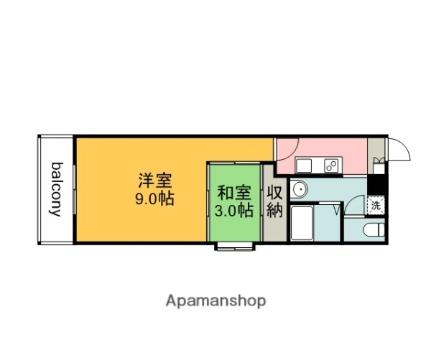 クレベール相原 201｜広島県広島市佐伯区五日市６丁目(賃貸マンション2K・2階・33.95㎡)の写真 その2