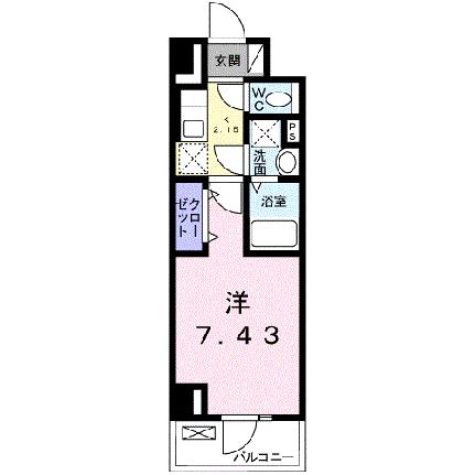 プラーサート　南観音 1202｜広島県広島市西区南観音４丁目(賃貸マンション1K・12階・26.08㎡)の写真 その2