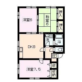 エクレール西田　Ｂ棟 ｜広島県広島市佐伯区三宅３丁目(賃貸アパート3DK・2階・55.00㎡)の写真 その2