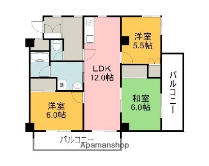 第2古江グリーンハイツ 404｜広島県広島市西区古江西町(賃貸マンション3LDK・4階・67.96㎡)の写真 その2