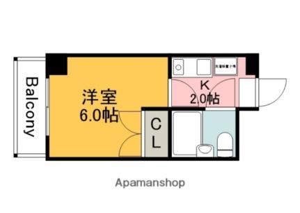 アメニティ住吉（旧ＫＡＷＡＢＥビル319） 803｜広島県広島市中区住吉町(賃貸マンション1K・8階・18.00㎡)の写真 その2