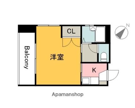 白島森野ビル 605｜広島県広島市中区東白島町(賃貸マンション1K・6階・23.93㎡)の写真 その2