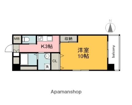 グロリアス十日市 301｜広島県広島市中区十日市町１丁目(賃貸マンション1K・3階・34.87㎡)の写真 その2