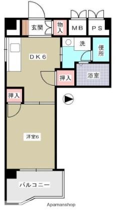 エフケイビル 904 ｜ 広島県広島市中区紙屋町１丁目（賃貸マンション1DK・9階・34.52㎡） その2