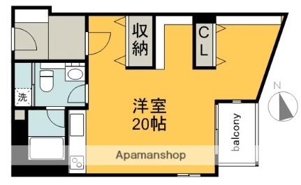 ナビオナルト 502｜広島県広島市中区橋本町(賃貸マンション1R・5階・46.40㎡)の写真 その2