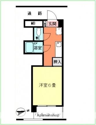 コーポなるかわ 302｜広島県広島市中区舟入南１丁目(賃貸マンション1K・3階・22.96㎡)の写真 その2