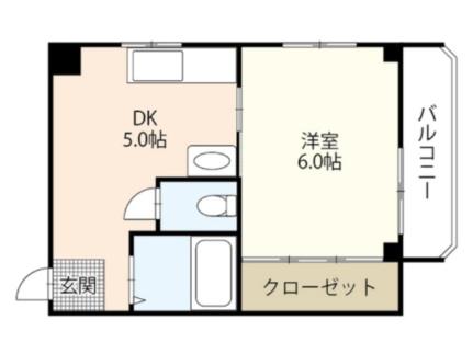 第一ラックビル 301号室｜広島県広島市中区舟入町(賃貸マンション1DK・3階・25.00㎡)の写真 その2