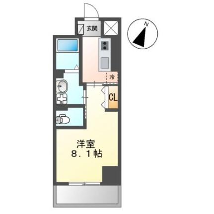 プラージュ広島駅前 402｜広島県広島市南区猿猴橋町(賃貸マンション1K・4階・29.75㎡)の写真 その2