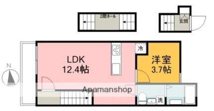 Ｐａｂｌｏ長束 308｜広島県広島市安佐南区長束６丁目(賃貸アパート1LDK・3階・38.56㎡)の写真 その2