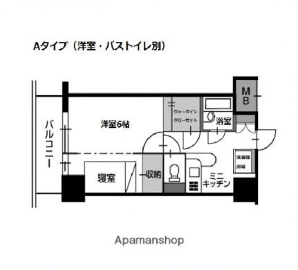 ラポール中島 1003｜広島県広島市中区中島町(賃貸マンション1K・10階・35.02㎡)の写真 その2