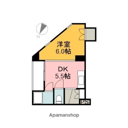 中島ビル 201｜広島県広島市中区千田町３丁目(賃貸マンション1DK・2階・26.00㎡)の写真 その2