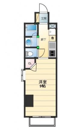 アーバングレース広島 1104｜広島県広島市中区東白島町(賃貸マンション1K・11階・27.27㎡)の写真 その2