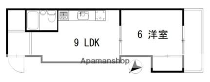 岡ビル 402｜広島県広島市南区的場町２丁目(賃貸マンション1LDK・4階・27.31㎡)の写真 その2