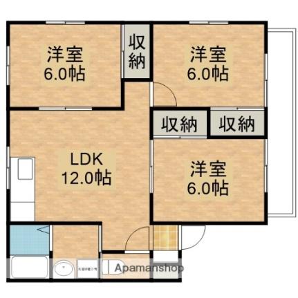 レスト矢野 ｜広島県広島市安芸区矢野東６丁目(賃貸マンション3LDK・1階・61.40㎡)の写真 その2