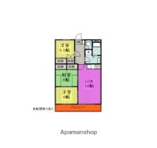 ヴィラ今道  ｜ 山口県山口市駅通り１丁目（賃貸マンション3LDK・3階・72.50㎡） その2