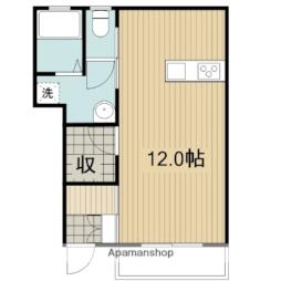 エイブルメゾン岡村町Ａ棟 1階ワンルームの間取り