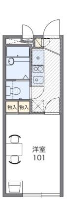 レオパレスコンフォート翠松 302｜徳島県徳島市富田橋１丁目(賃貸マンション1K・3階・19.87㎡)の写真 その2