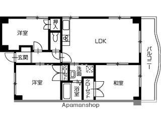 アベニューモリＳＴII 201｜徳島県徳島市中吉野町４丁目(賃貸マンション2LDK・2階・55.00㎡)の写真 その2