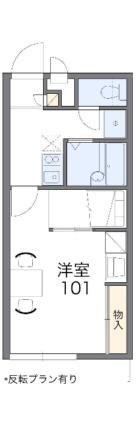 レオパレスエクセル　こくふ 204｜徳島県徳島市国府町和田字馬淵(賃貸アパート1K・2階・22.70㎡)の写真 その2