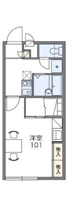 レオパレスラージ　グルーブ　II 106｜徳島県徳島市国府町観音寺(賃貸アパート1K・1階・23.18㎡)の写真 その2