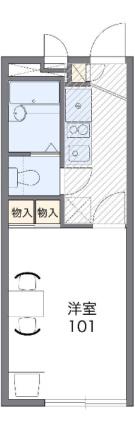 レオパレスドミール　板垣 206｜徳島県徳島市吉野本町４丁目(賃貸アパート1K・2階・19.87㎡)の写真 その2