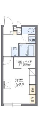 レオパレスクレール鳴門 203｜徳島県鳴門市鳴門町高島字中島(賃貸アパート1K・2階・23.18㎡)の写真 その2