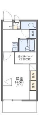 レオパレスクレール勝賀 203｜香川県高松市鬼無町藤井(賃貸アパート1K・2階・23.18㎡)の写真 その2