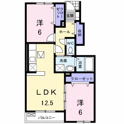サンセレーノ　II 102｜香川県高松市六条町(賃貸アパート2LDK・1階・59.18㎡)の写真 その2
