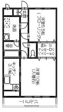 エスペランサーI 203｜香川県高松市太田下町(賃貸マンション2K・2階・53.40㎡)の写真 その2