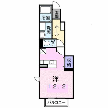 サニーサイド　ハウス　森　Ａ 103｜香川県高松市鹿角町(賃貸アパート1R・1階・33.15㎡)の写真 その2