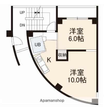 香川県高松市香西本町(賃貸マンション1R・4階・39.00㎡)の写真 その2