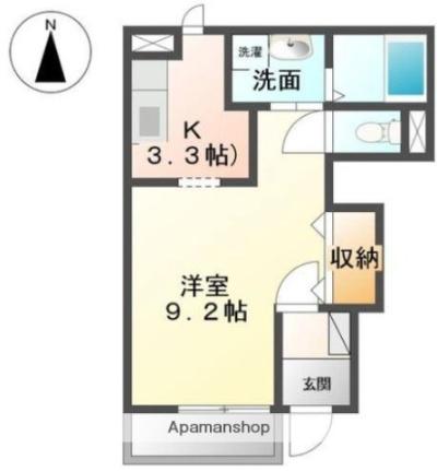 香川県高松市高松町(賃貸アパート1K・1階・29.75㎡)の写真 その2